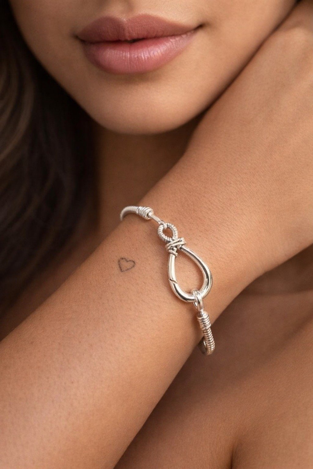 PULSERA CIERRE INFINITO PANDO "CON INSCRIPCION" 17cm