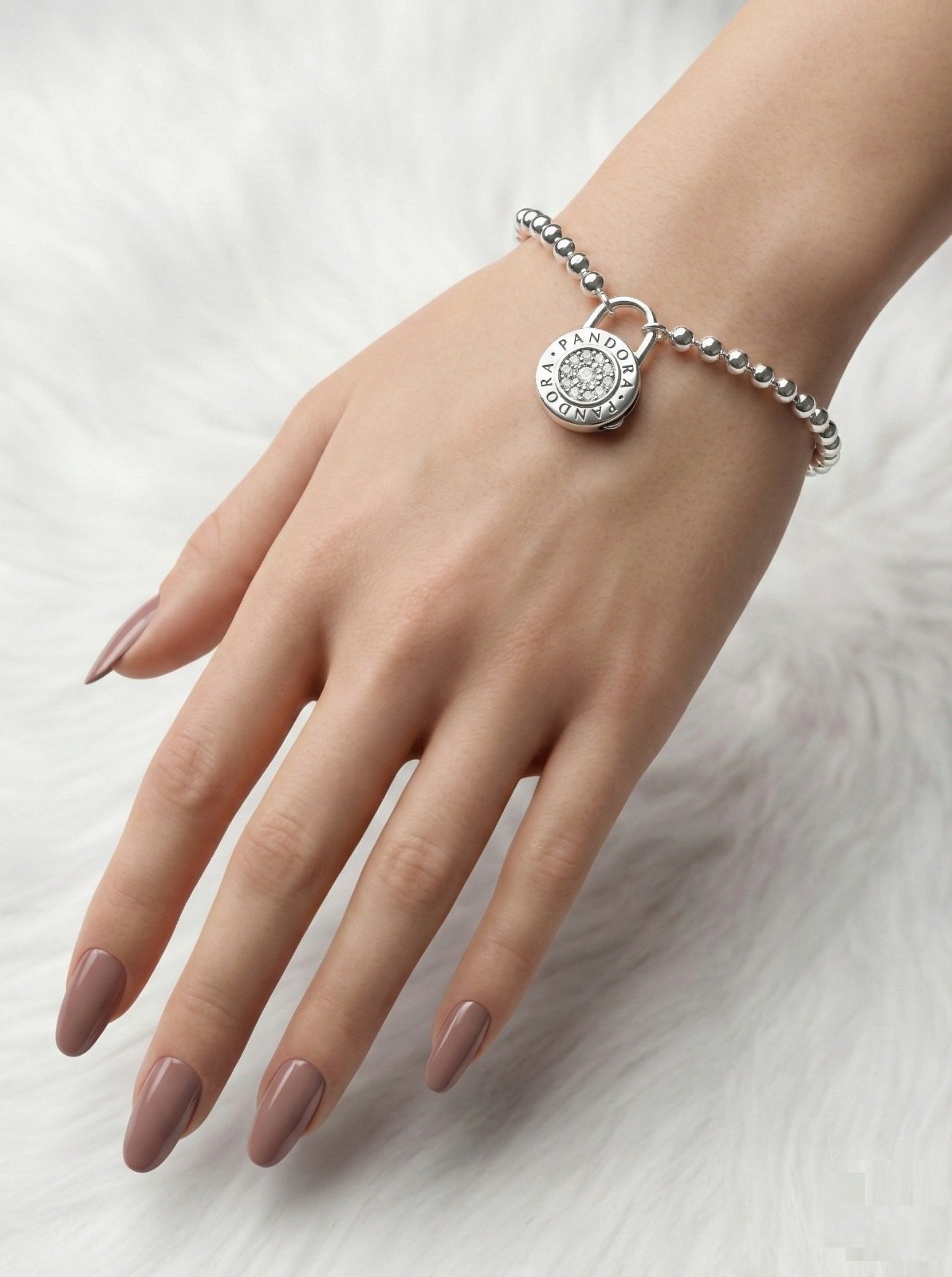 PULSERA BOLITA PANDO "CON INSCRIPCION"18cm