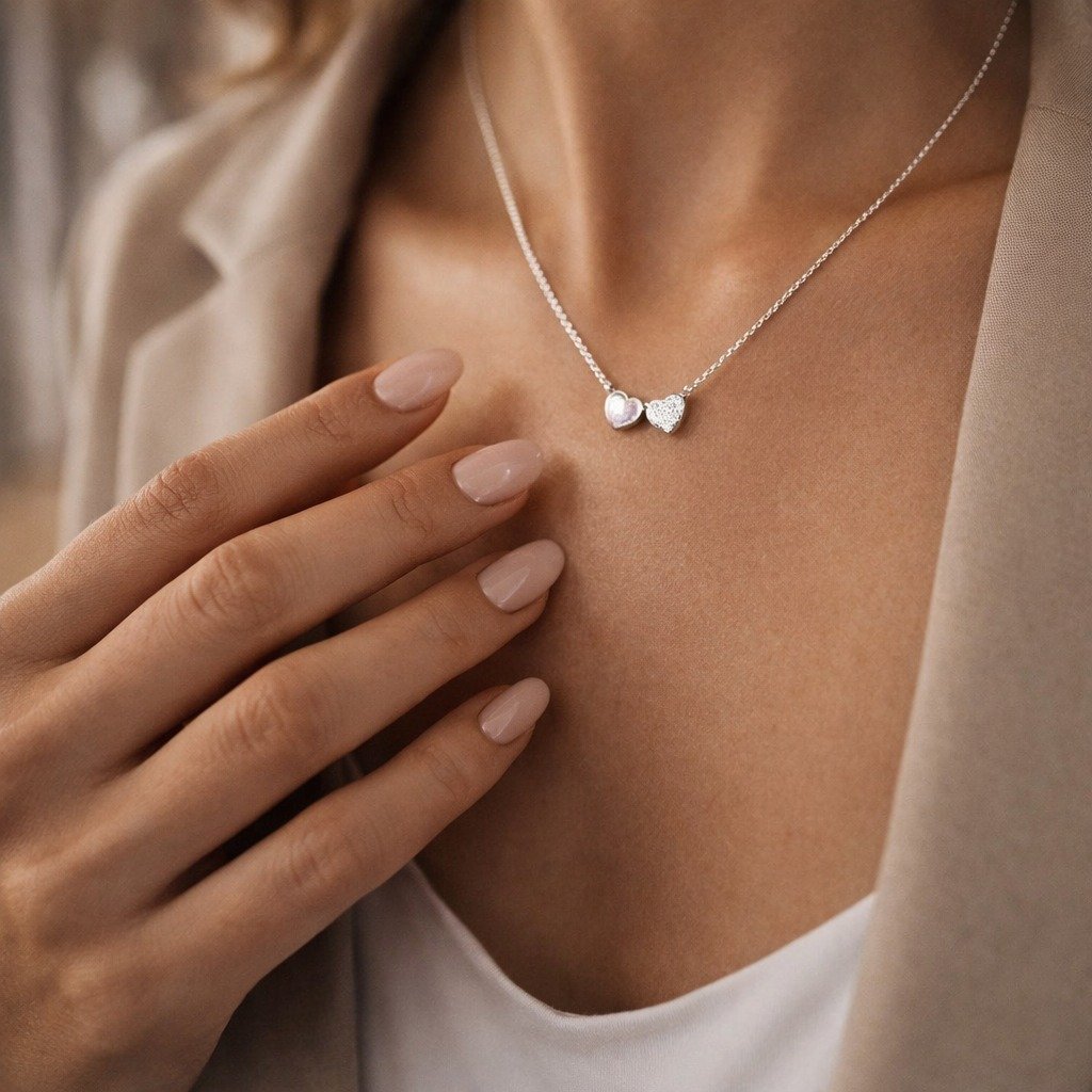 CONJUNTO DOBLE CORAZON 42+3cm CP-C