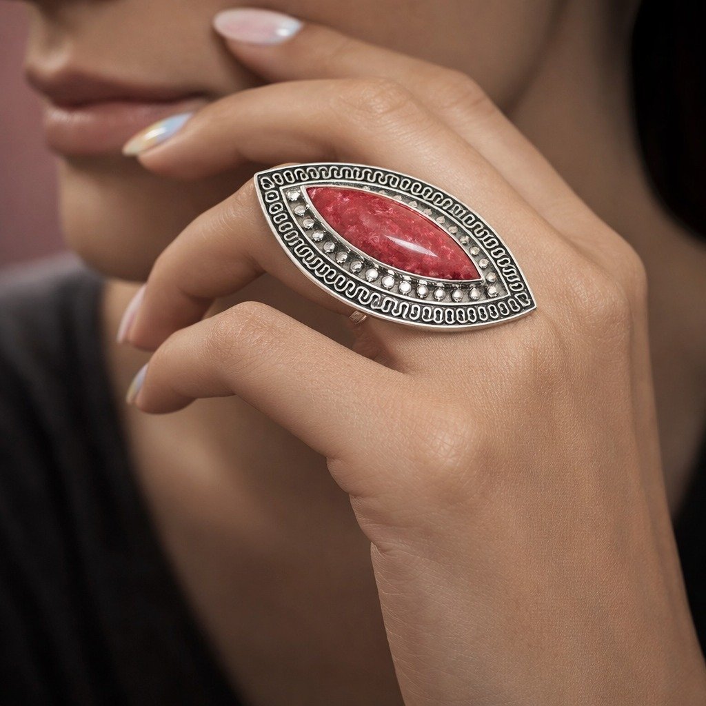 Anillo Punta rojo C-105A