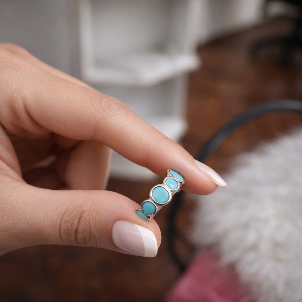 ANILLO PIEDRA VERDE C-105A