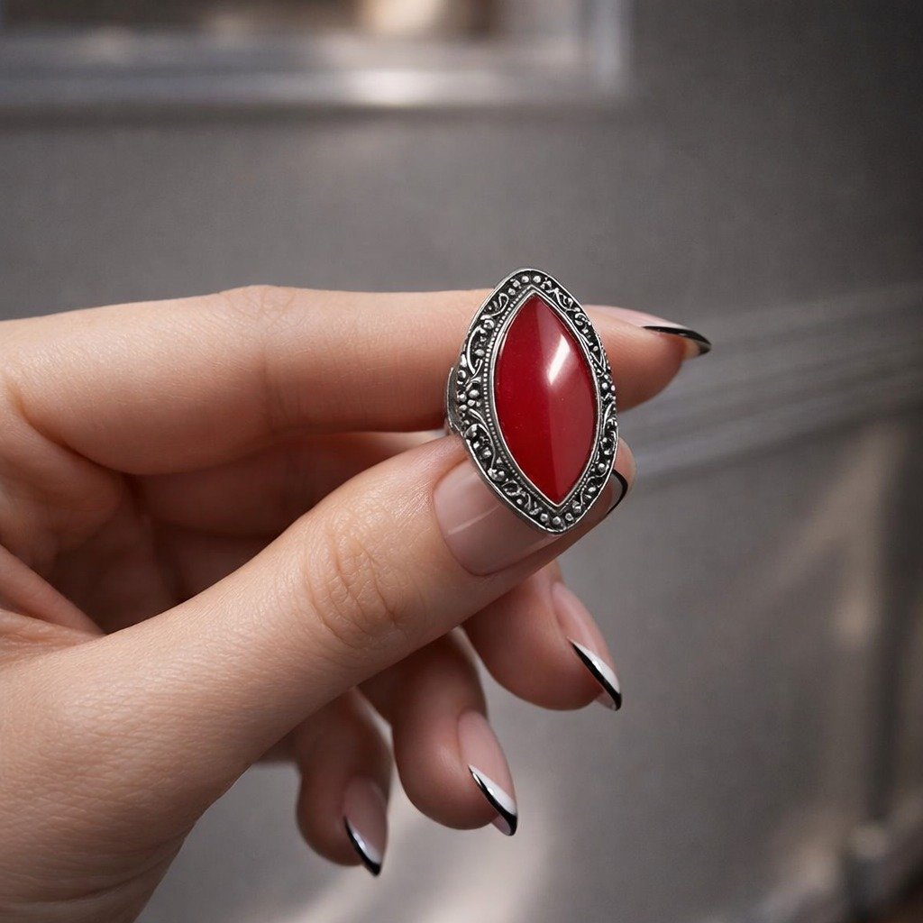 Anillo OVAL CORAL C-105B