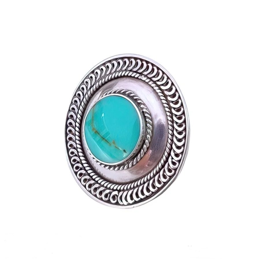 Anillo REDONDO TURQUESA C-105B