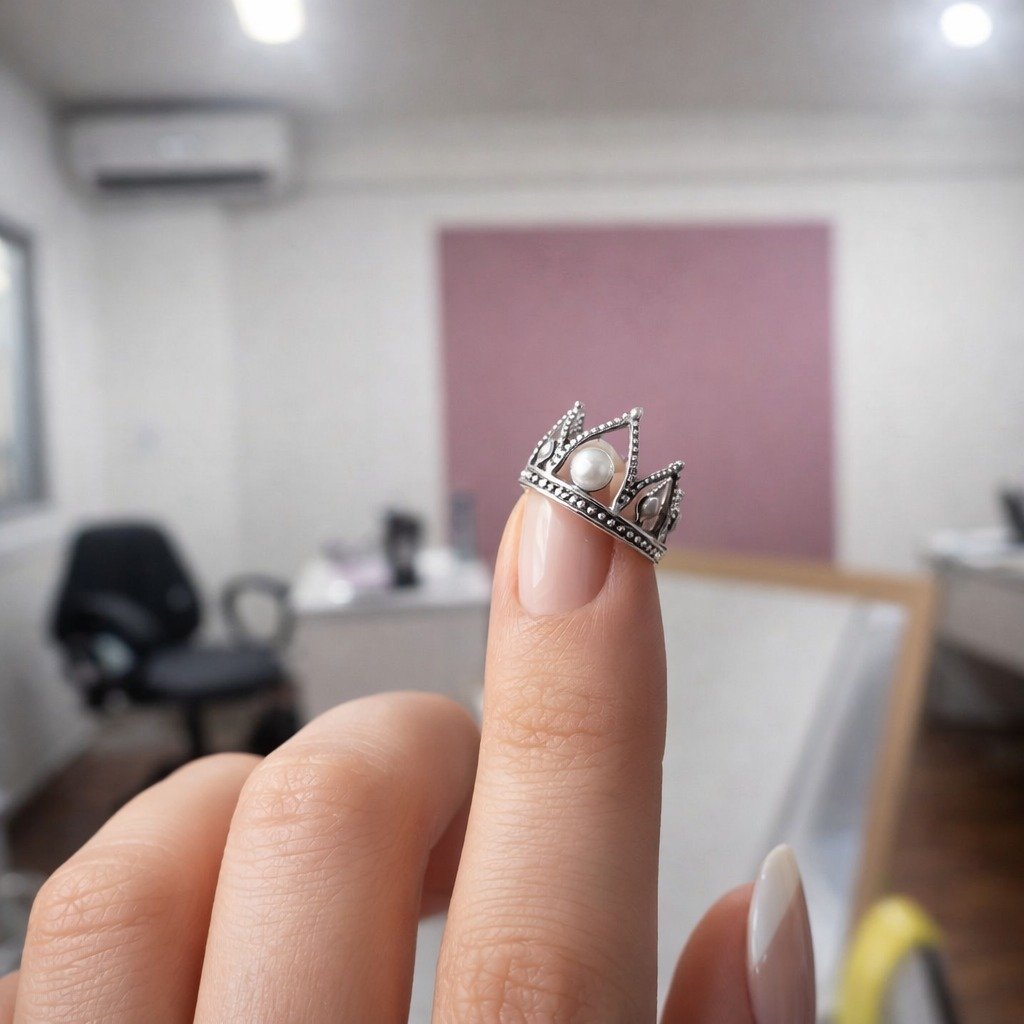 Anillo HINDU PERLA C-105B