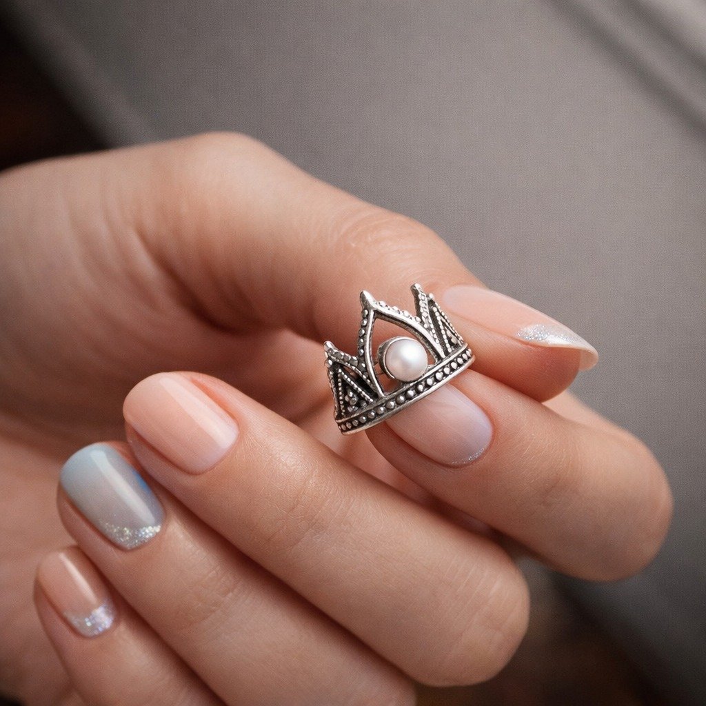 Anillo HINDU PERLA C-105B