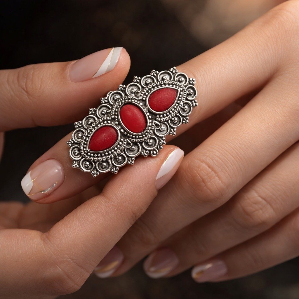 Anillo TRIAL ROJO C-105B