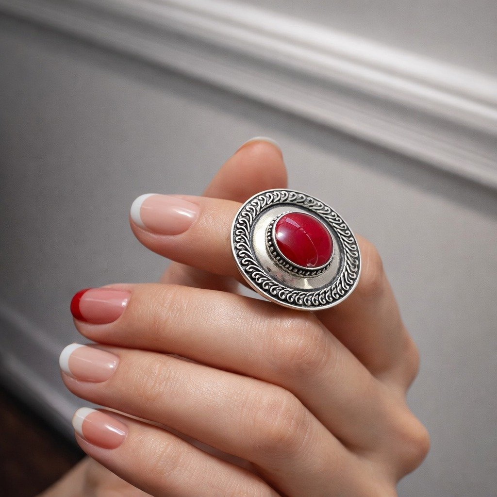 Anillo REDONDO CORAL C-105B