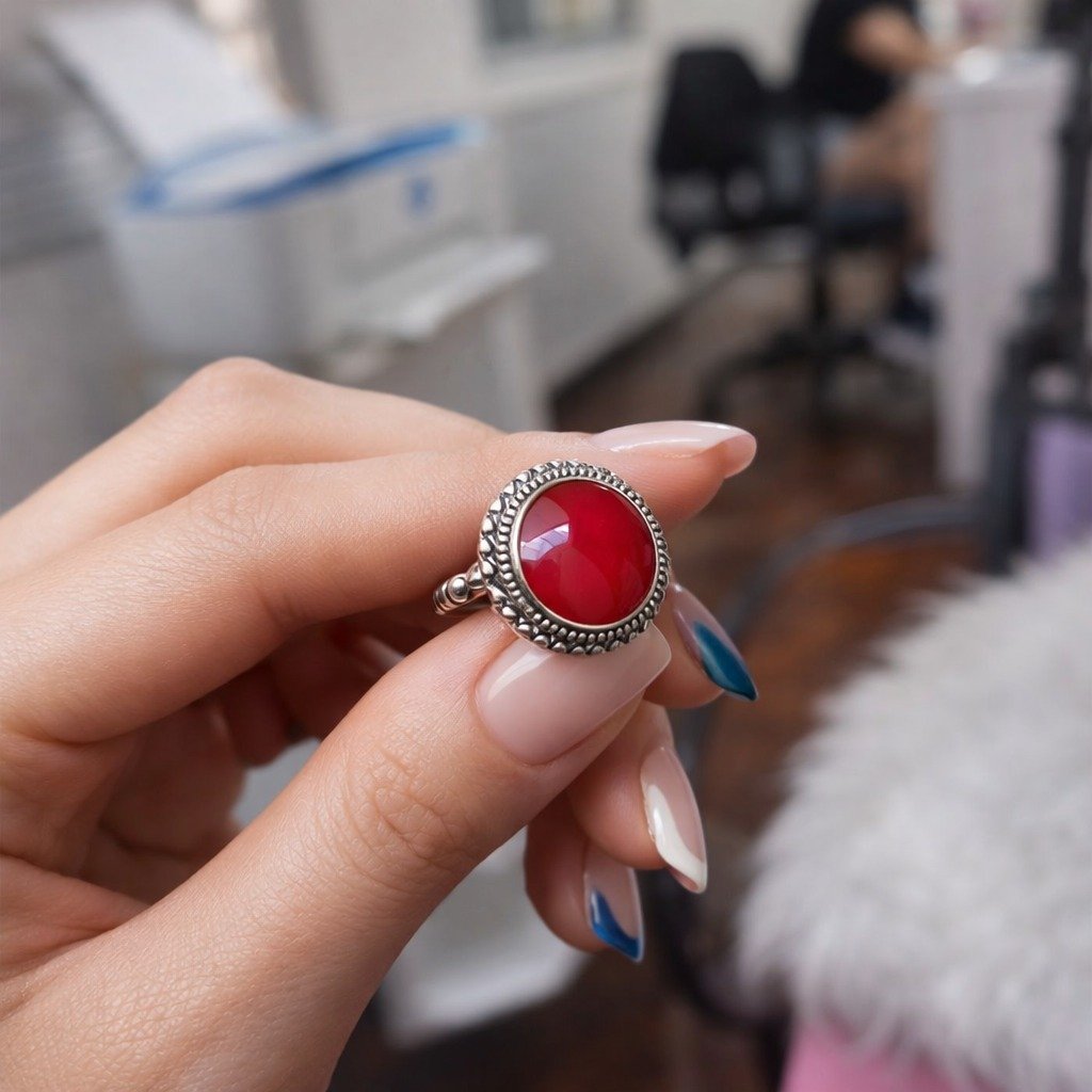 Anillo LINEA SILVER CORAL C-105B