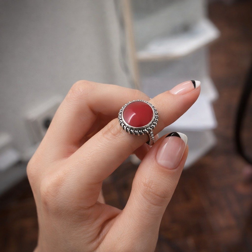 Anillo LINEA SILVER CORAL C-105B