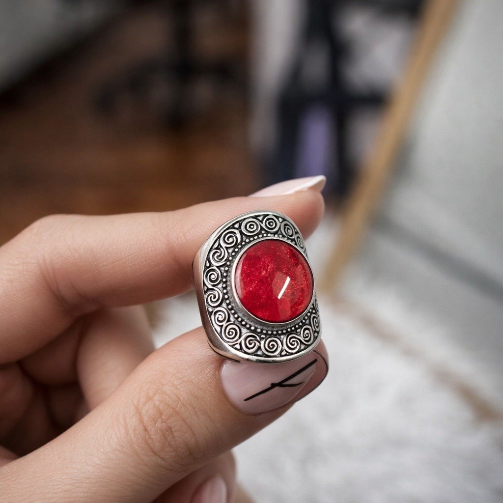 Anillo BALI CORAL C-105B