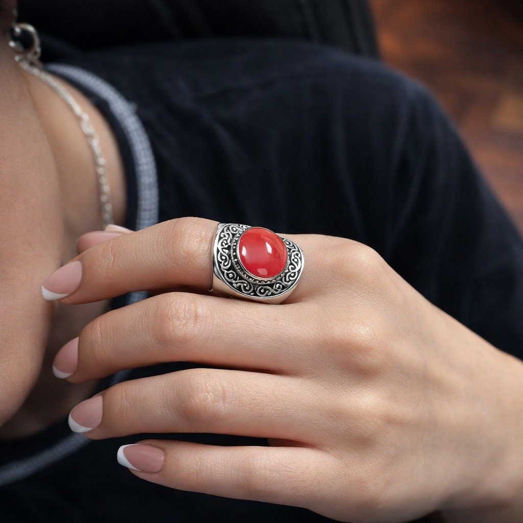 Anillo BALI CORAL C-105B