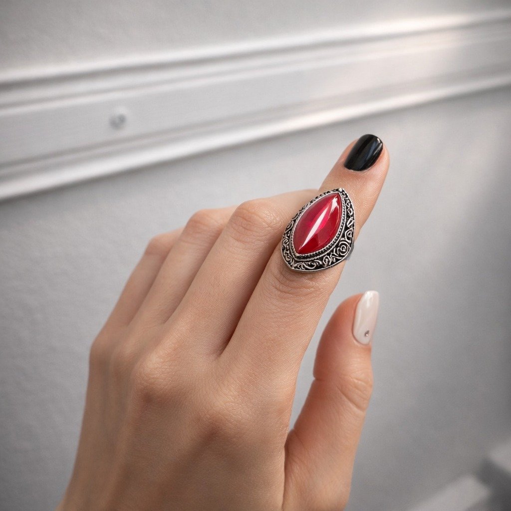 Anillo OVAL CORAL C-105B