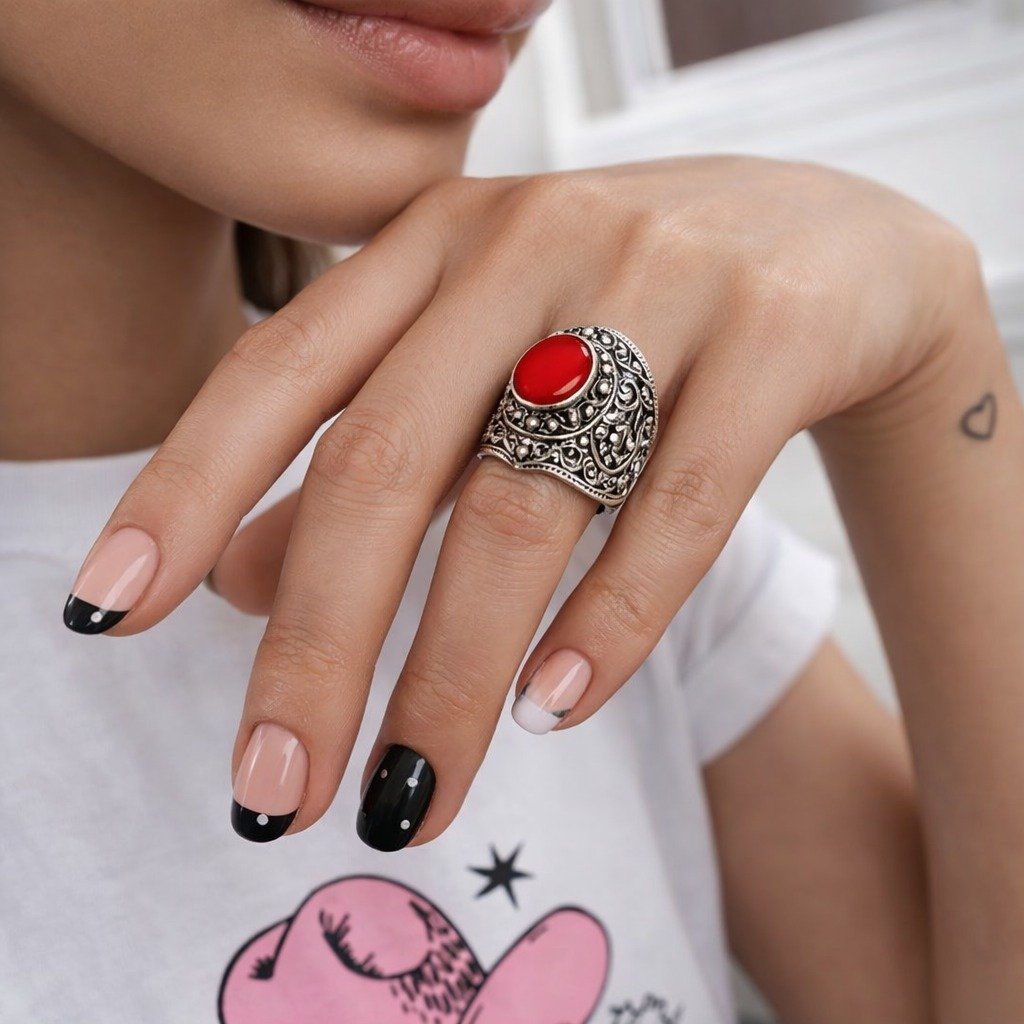 Anillo BALI CORAL C-105B