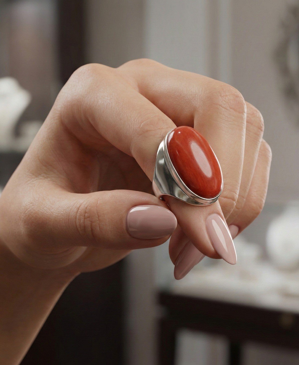 ANILLO CORNALINA C-105A