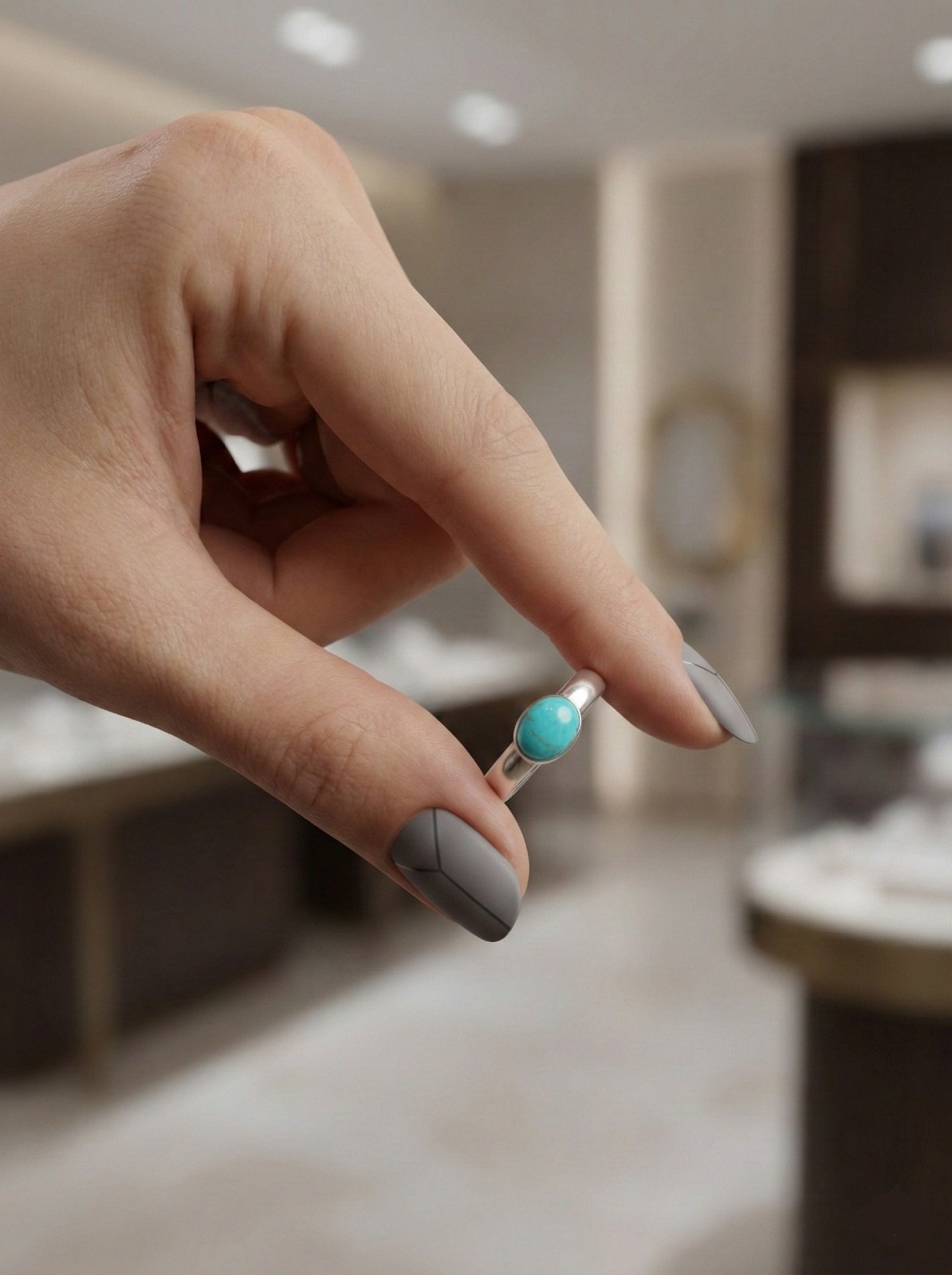 ANILLO PIEDRA TURQUESA C-105A