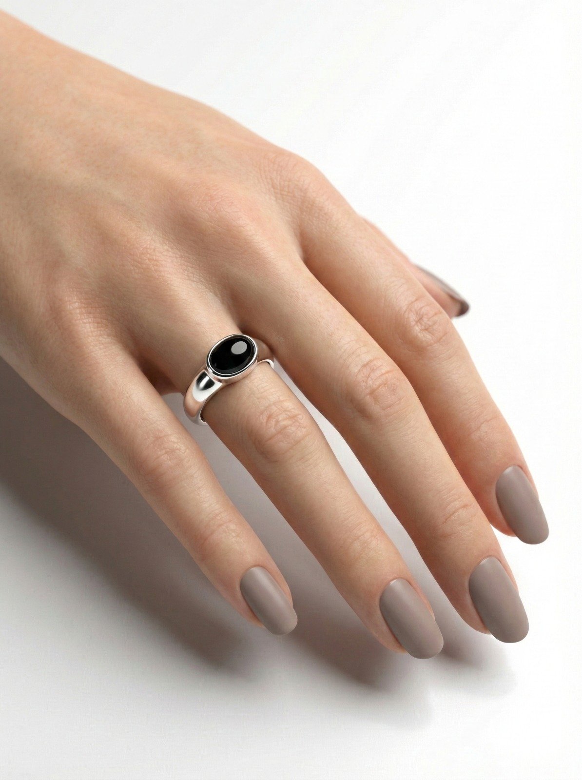 Anillo Piedra Negro C-105A