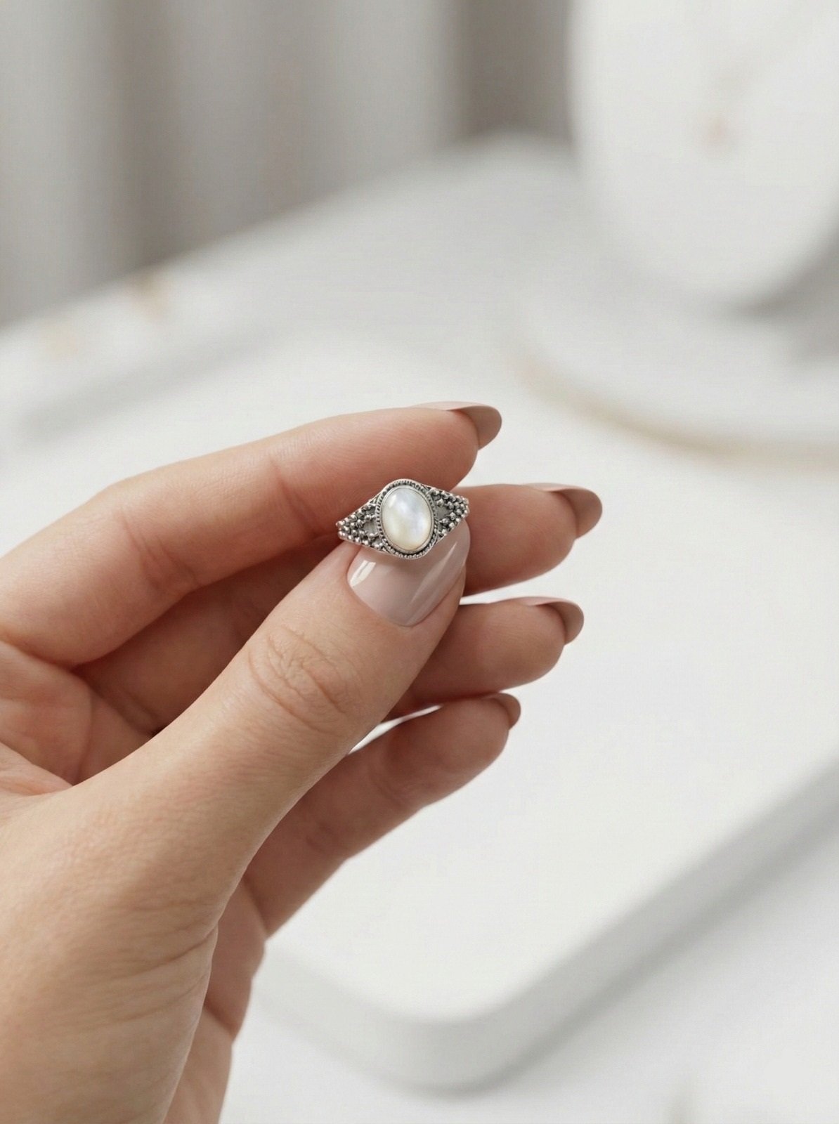 ANILLO PIEDRA NACAR C-105A