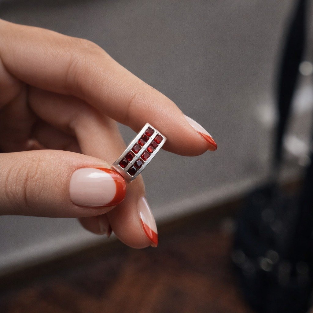 ANILLO CUBICS ROJO C-105A