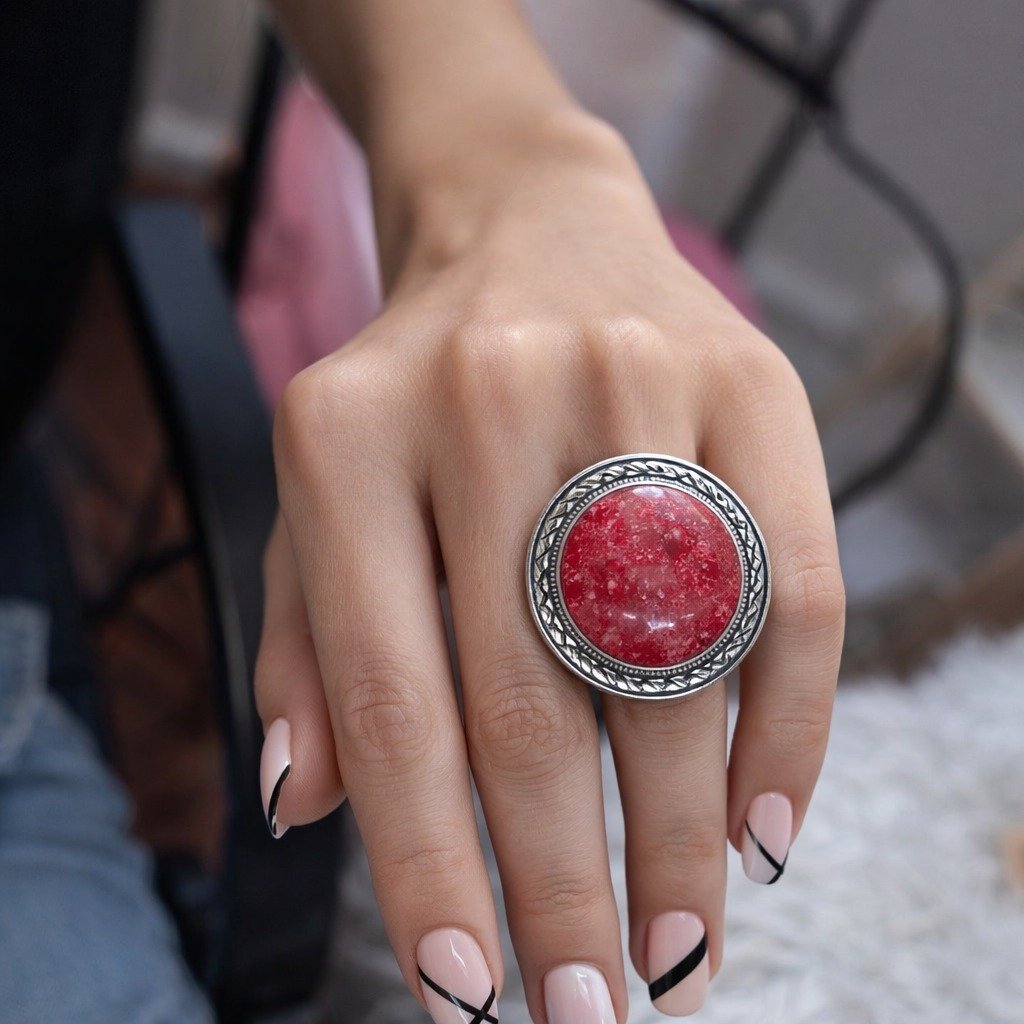 ANILLO ALAMBRE DE PUAS ROJO C-105A