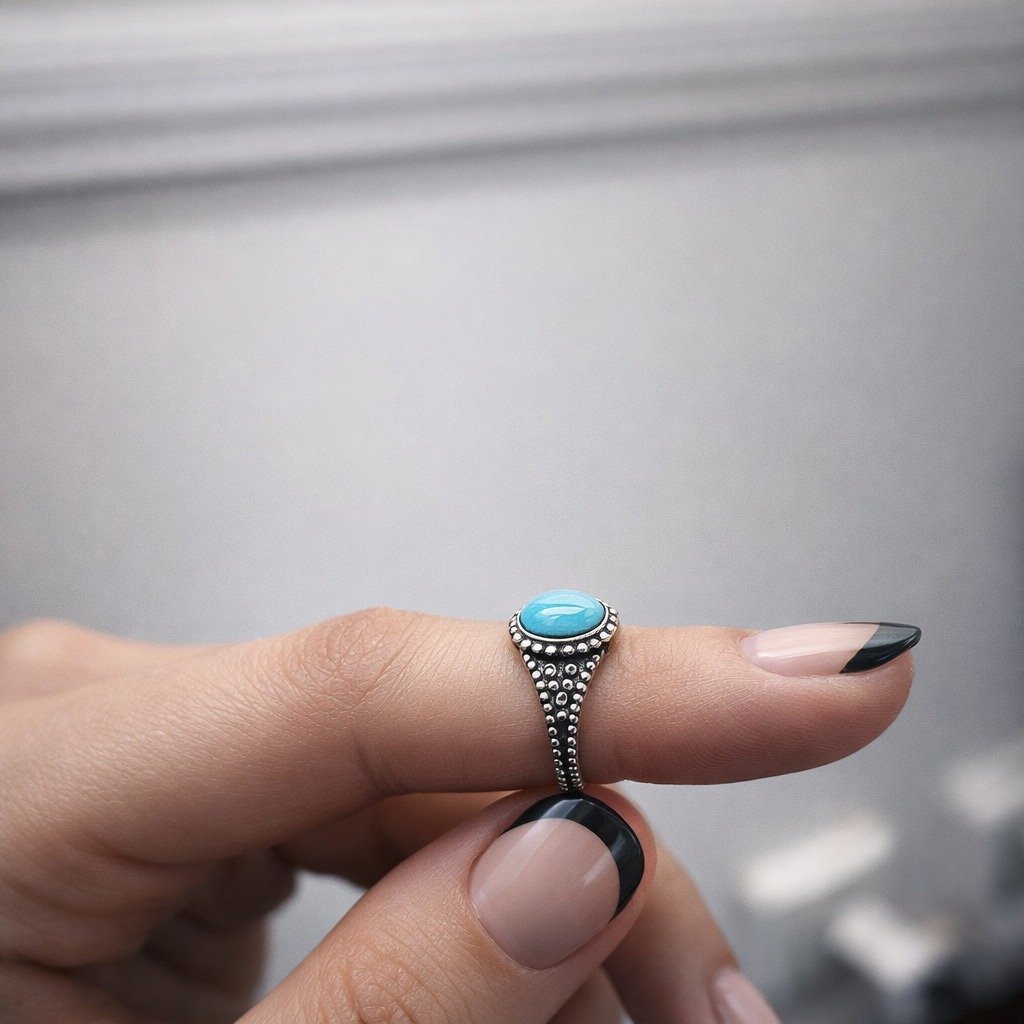 Anillo Piedra Turquesa C-105A