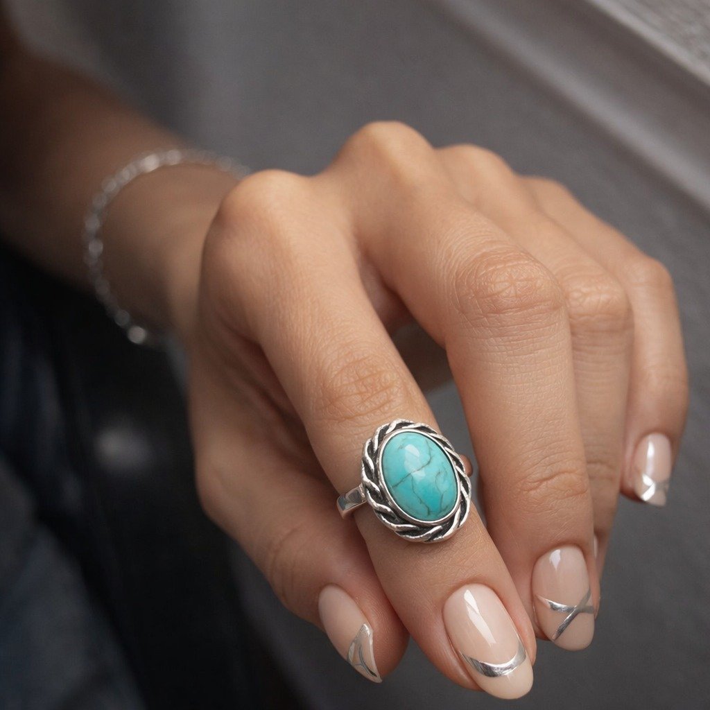 Anillo Piedra Turquesa C-105A