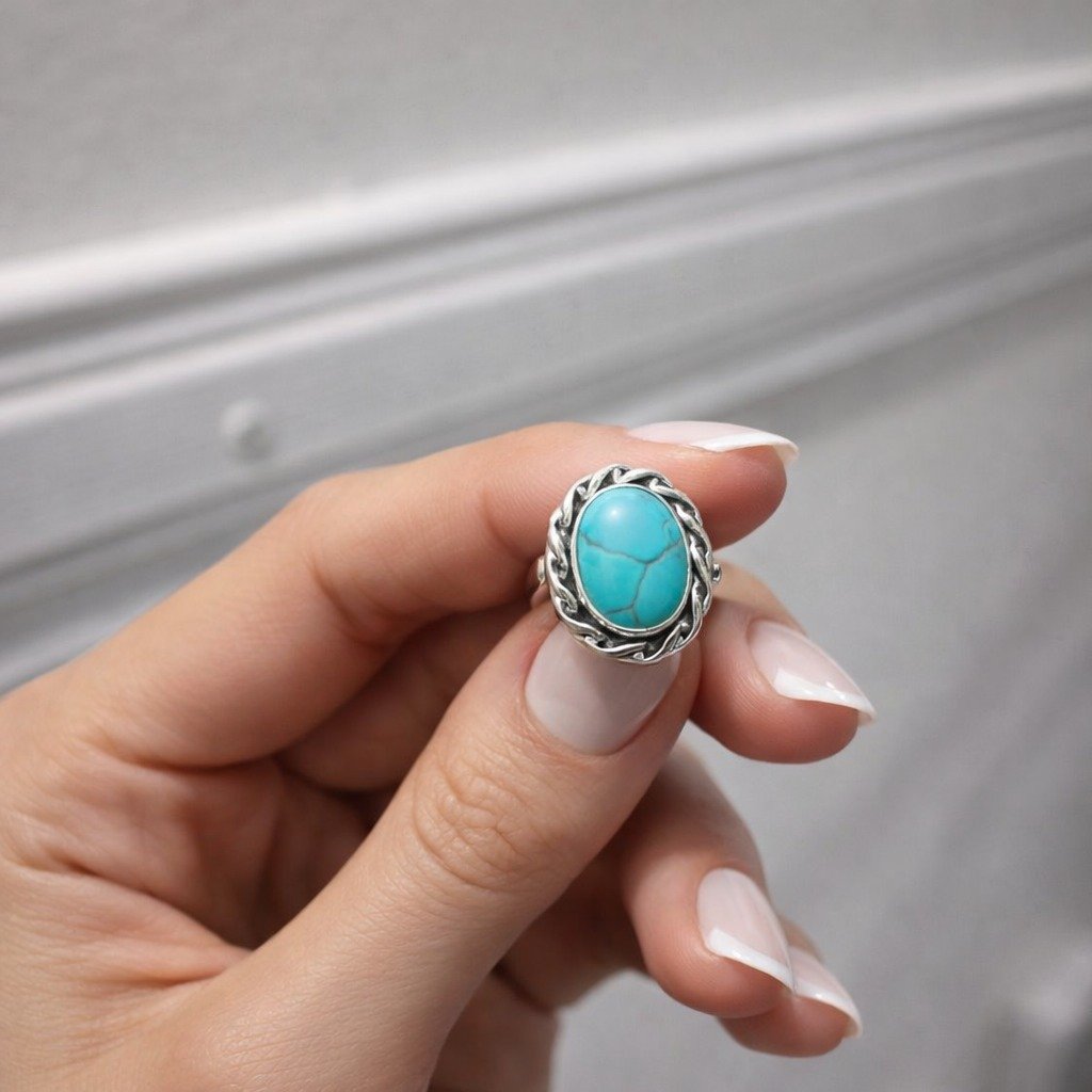 Anillo Piedra Turquesa C-105A
