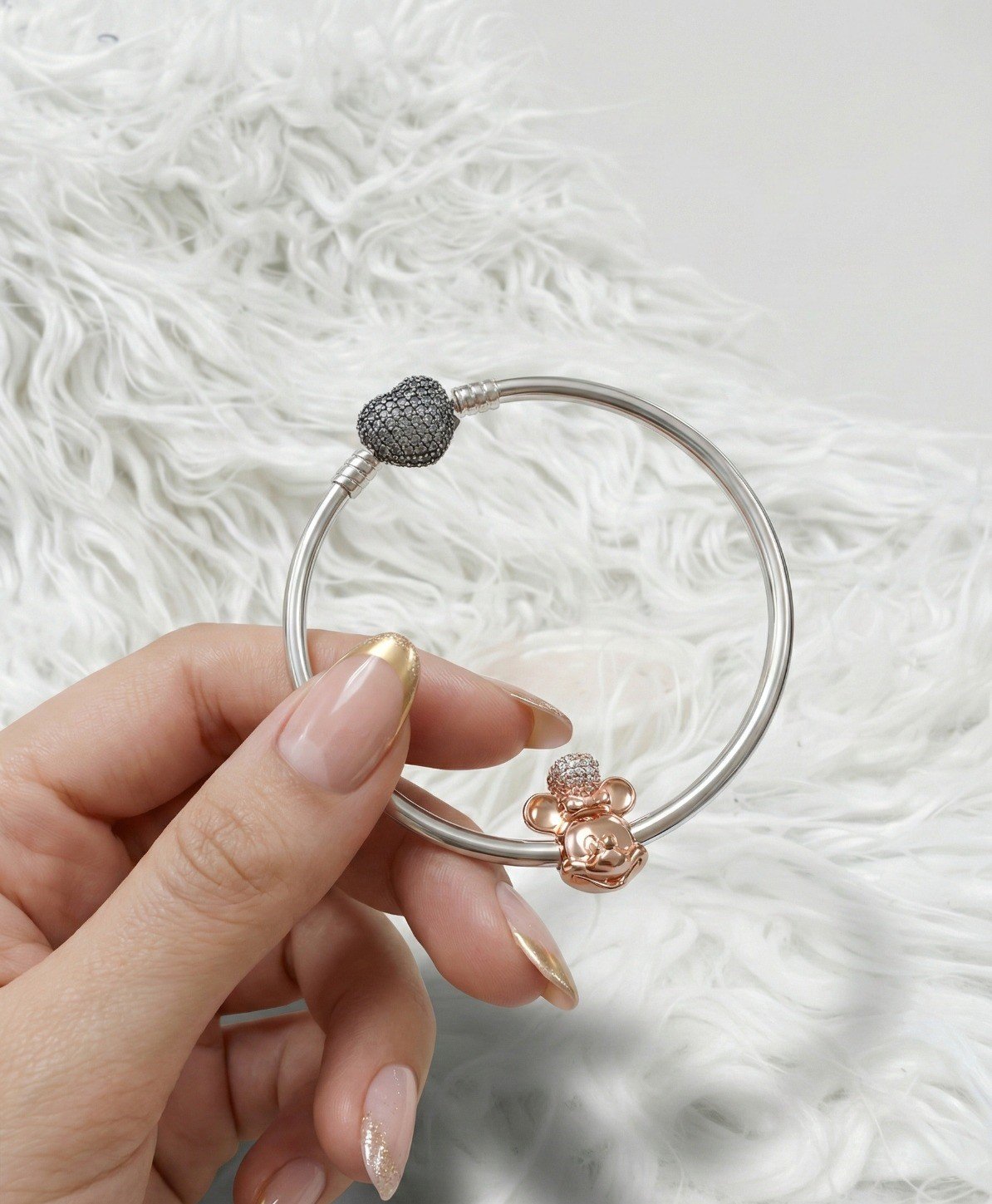 CHARMS MICKEY MOUSE "ROSE" T-1E