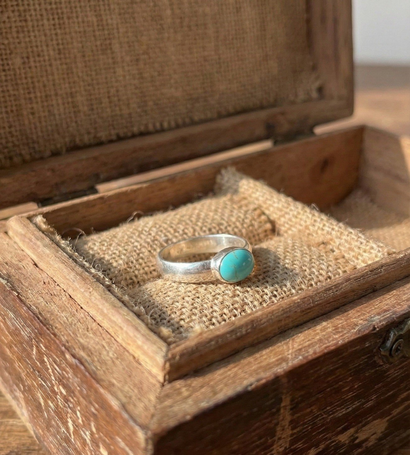 ANILLO PIEDRA TURQUESA C-105A