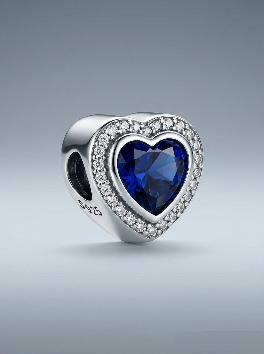 CHARMS CORAZON AZUL T-1B