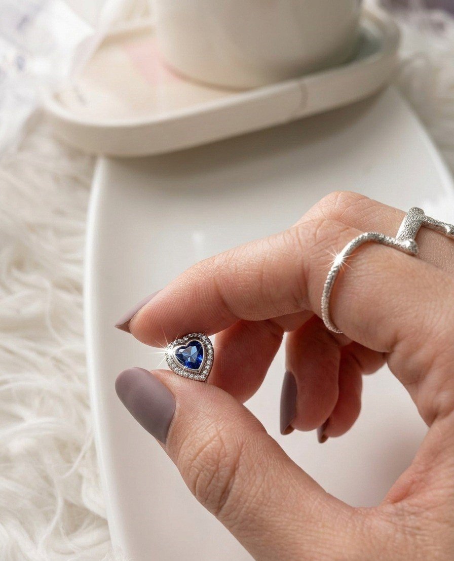 CHARMS CORAZON AZUL T-1B