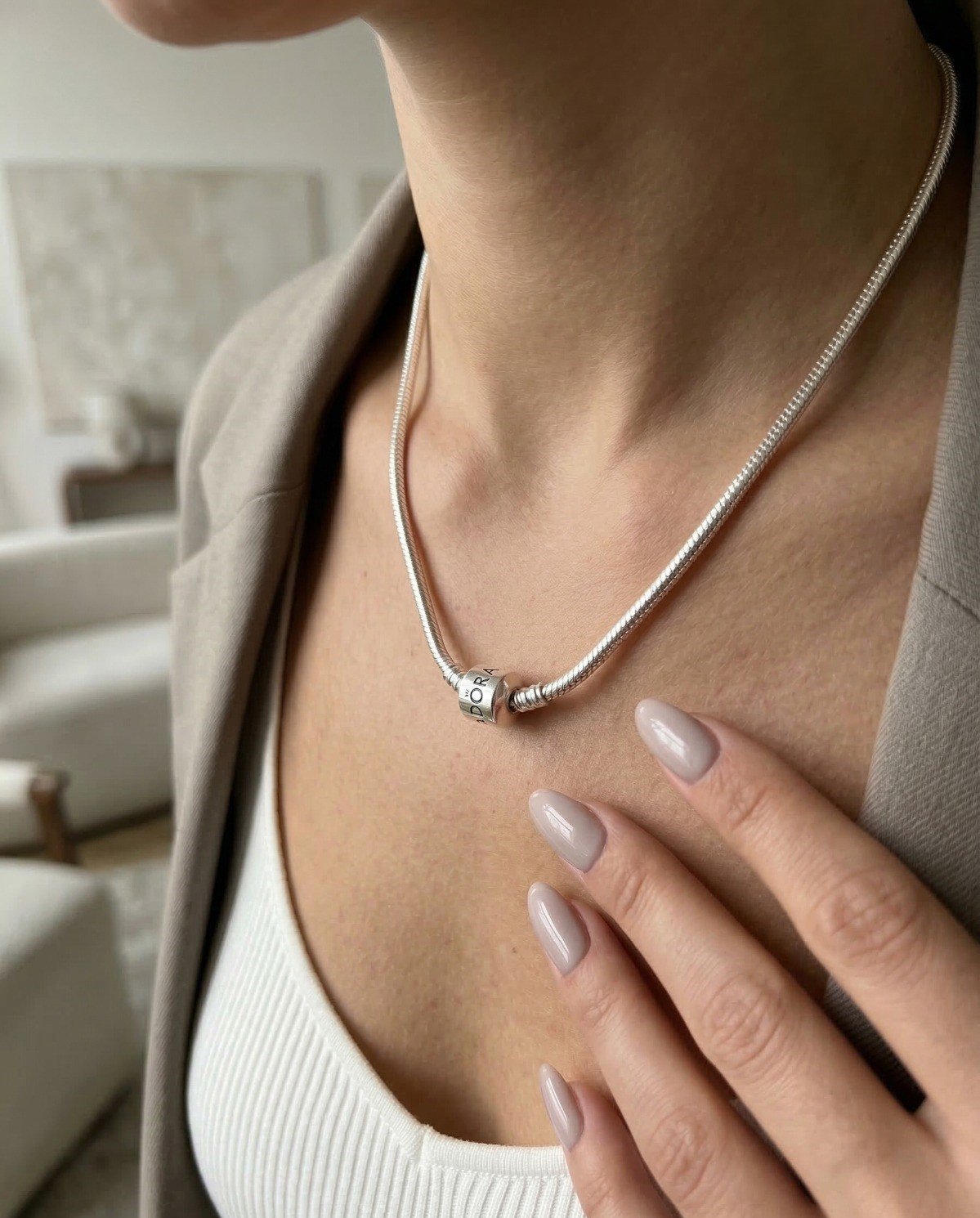 CADENA PANDO "CON INSCRIPCION" 45cm C-109A