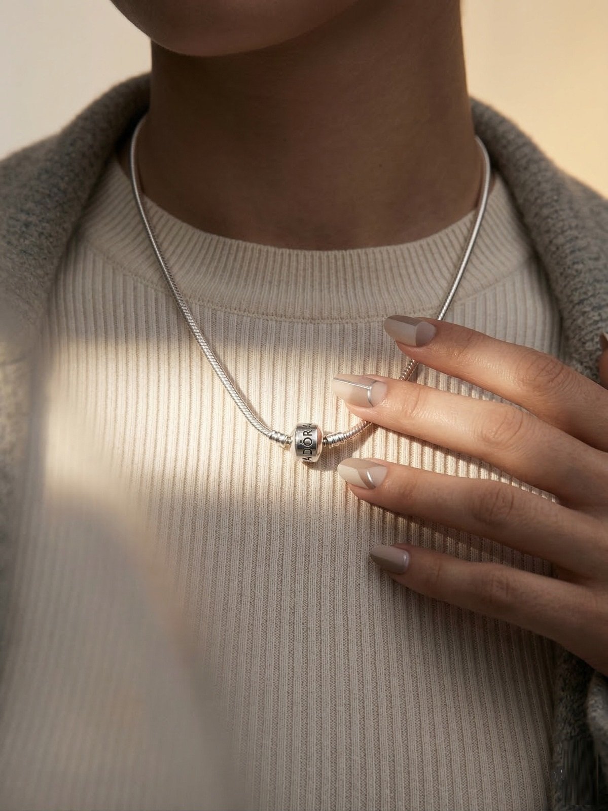 CADENA PANDO "CON INSCRIPCION" 45cm C-109A