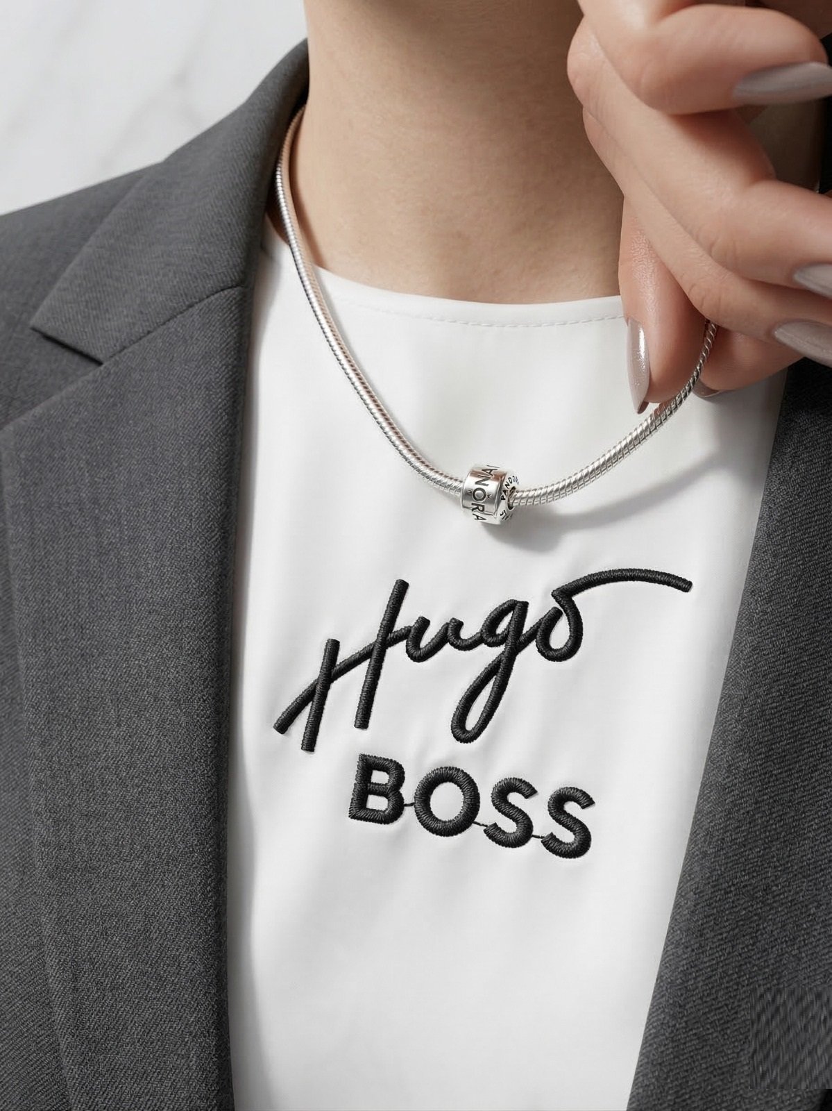 CADENA PANDO "CON INSCRIPCION" 45cm C-109A