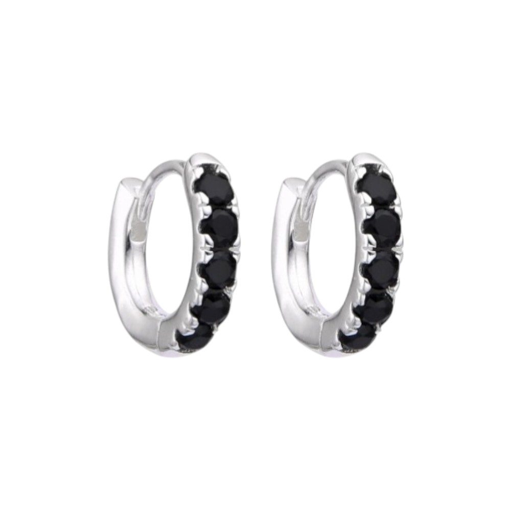 ARGOLLAS CUBICS NEGRO 15mm CP-A