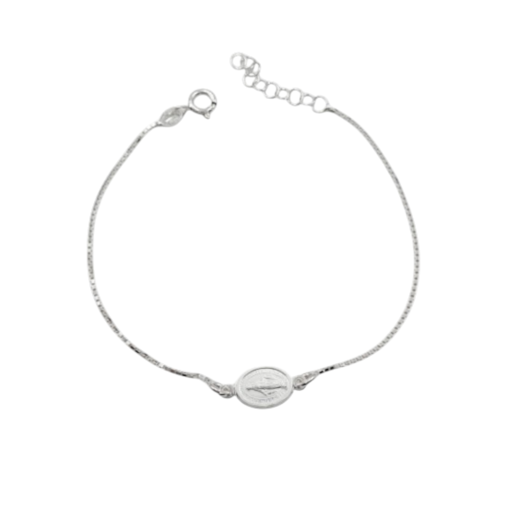 PULSERA MEDALLA VIRGEN MILAGROSA 17+3cm CP-P