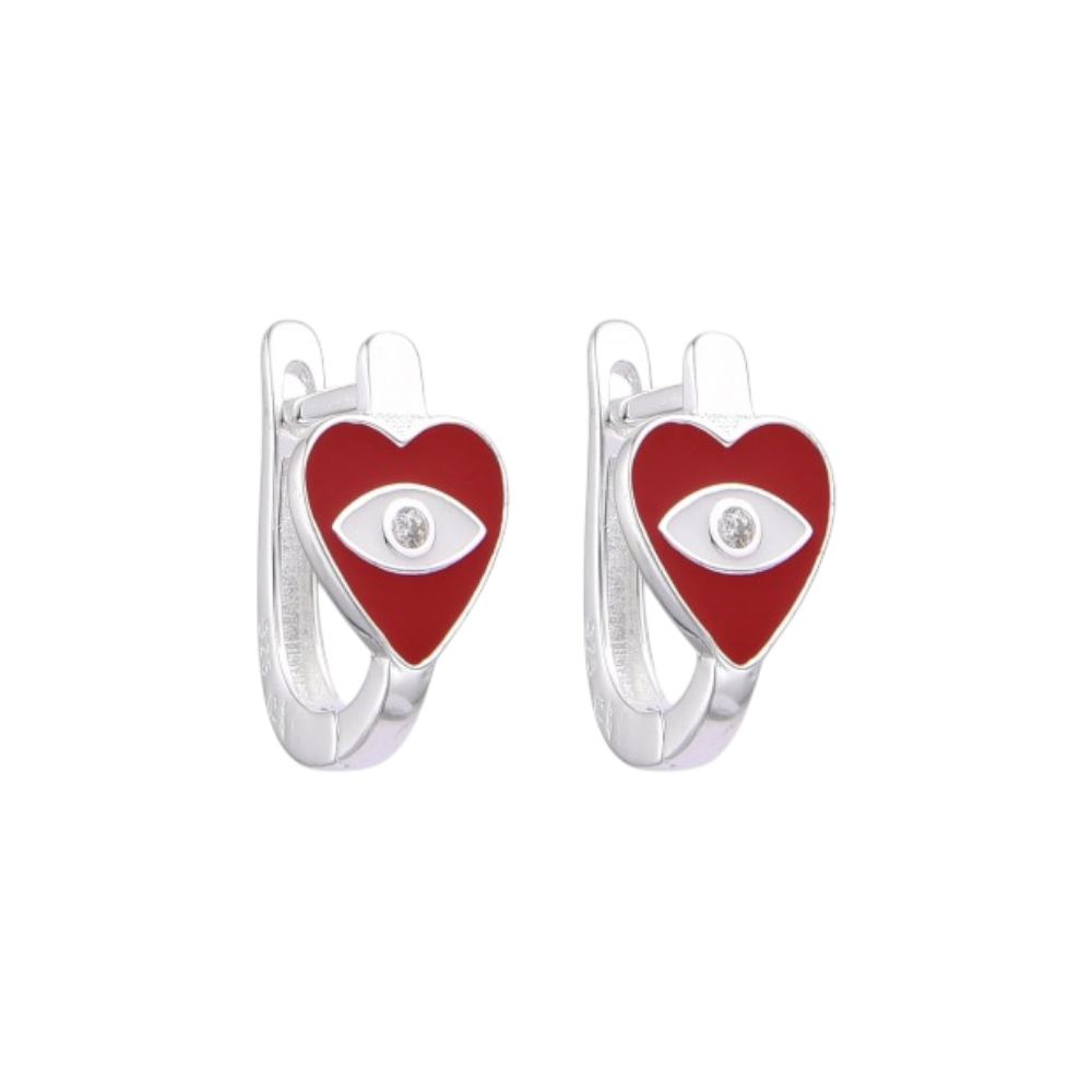 ARGOLLAS HUGGIES DE CORAZON ROJO 9mm CP-A