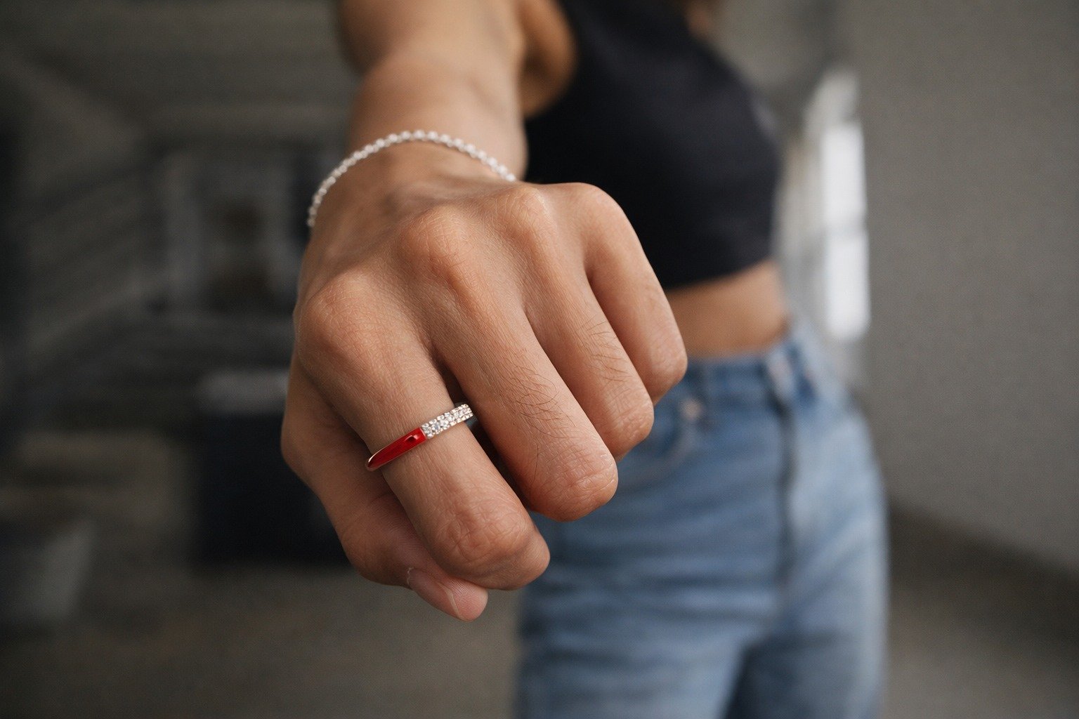 ANILLO MEDIO SIN FIN ROJO CP-AN