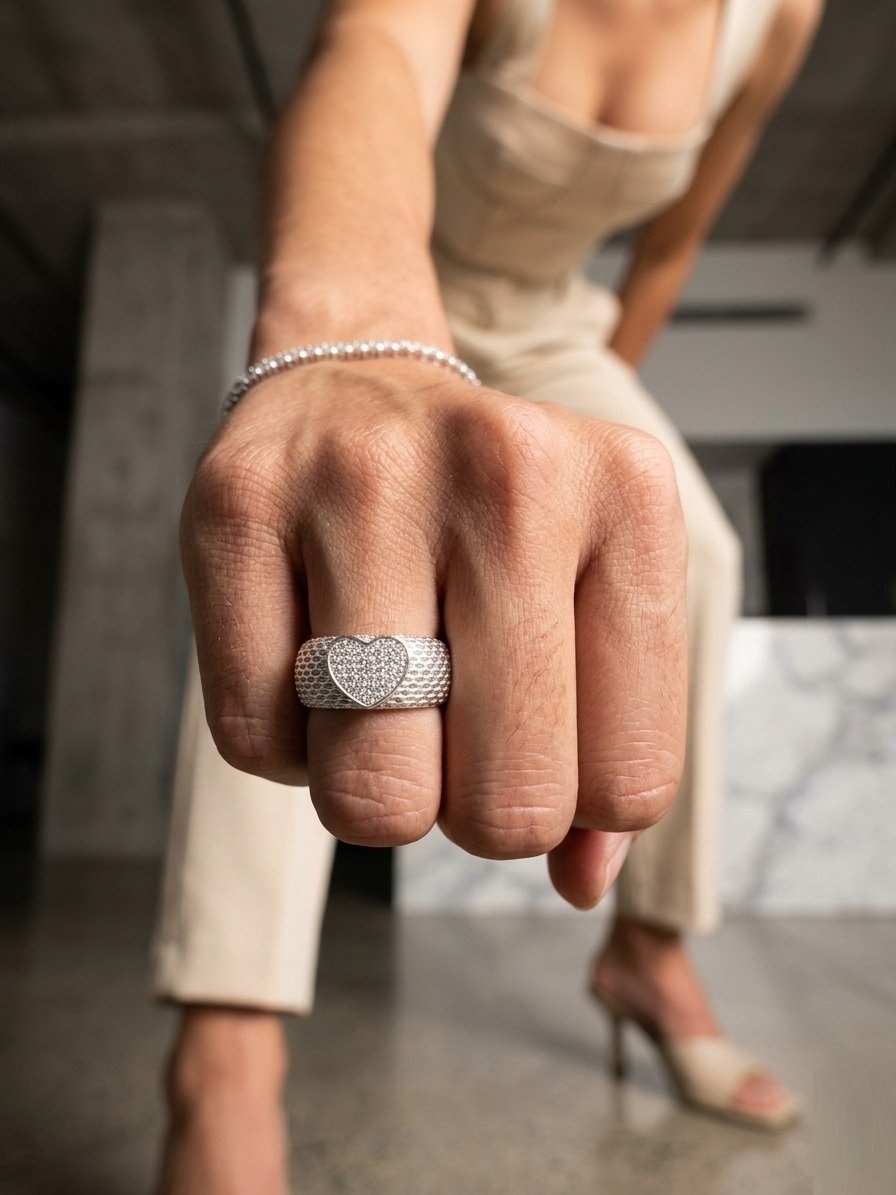 ANILLO CORAZON AJUSTABLE CP-AN