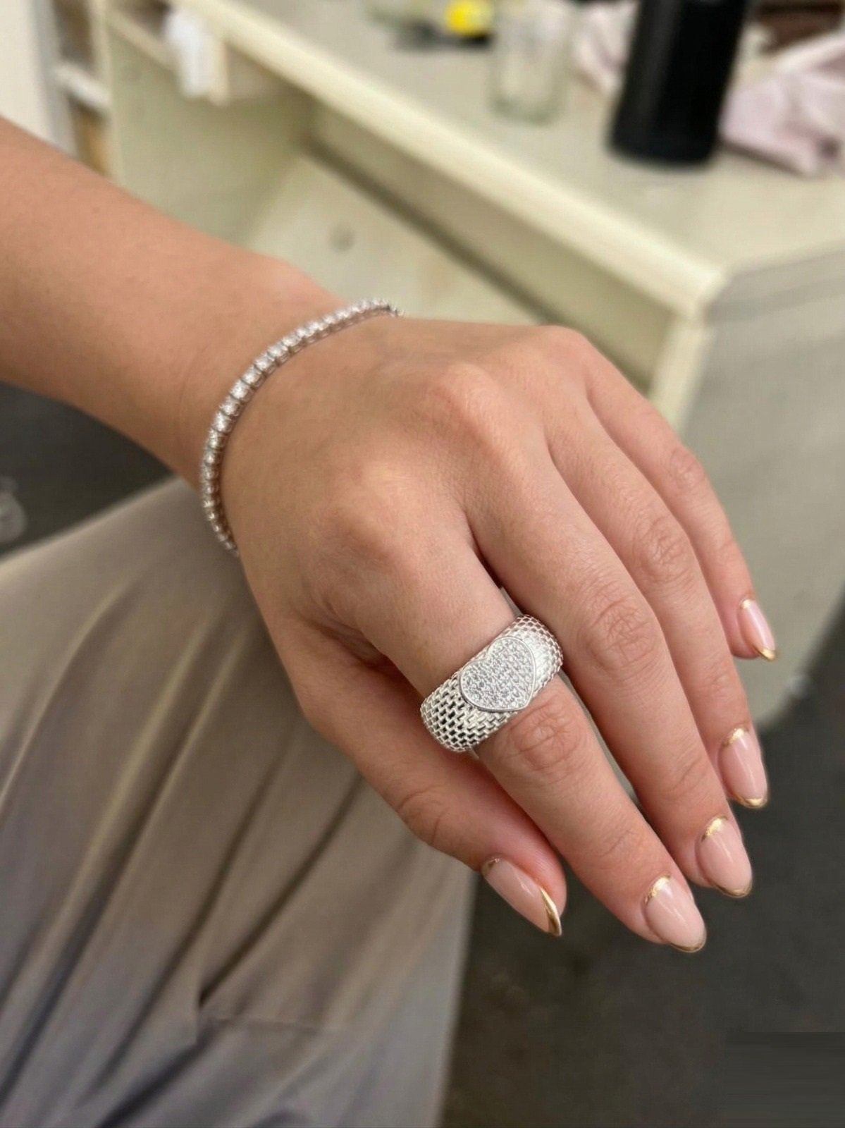 ANILLO CORAZON AJUSTABLE CP-AN