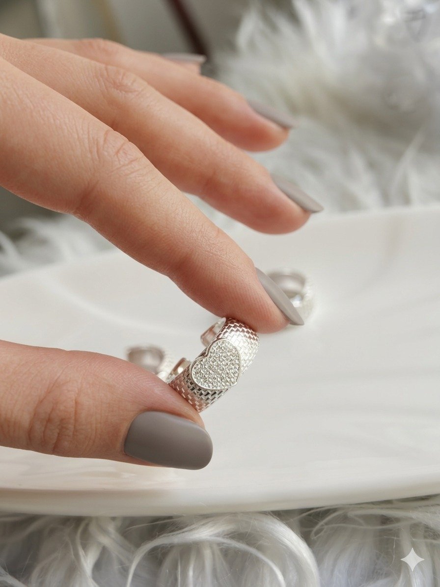 ANILLO CORAZON AJUSTABLE CP-AN