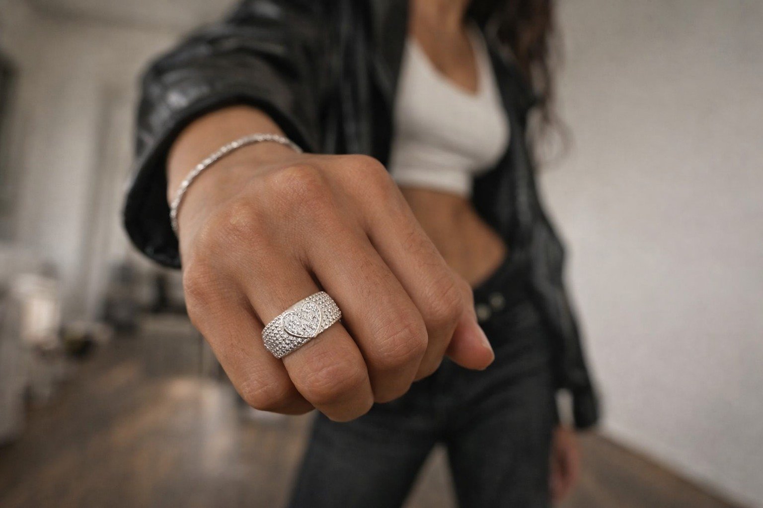 ANILLO CORAZON AJUSTABLE CP-AN