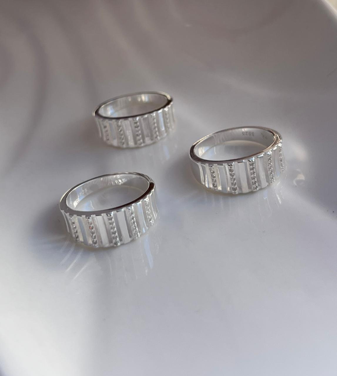 ANILLO LINEAS VERTICAL BRILLO CP-AN