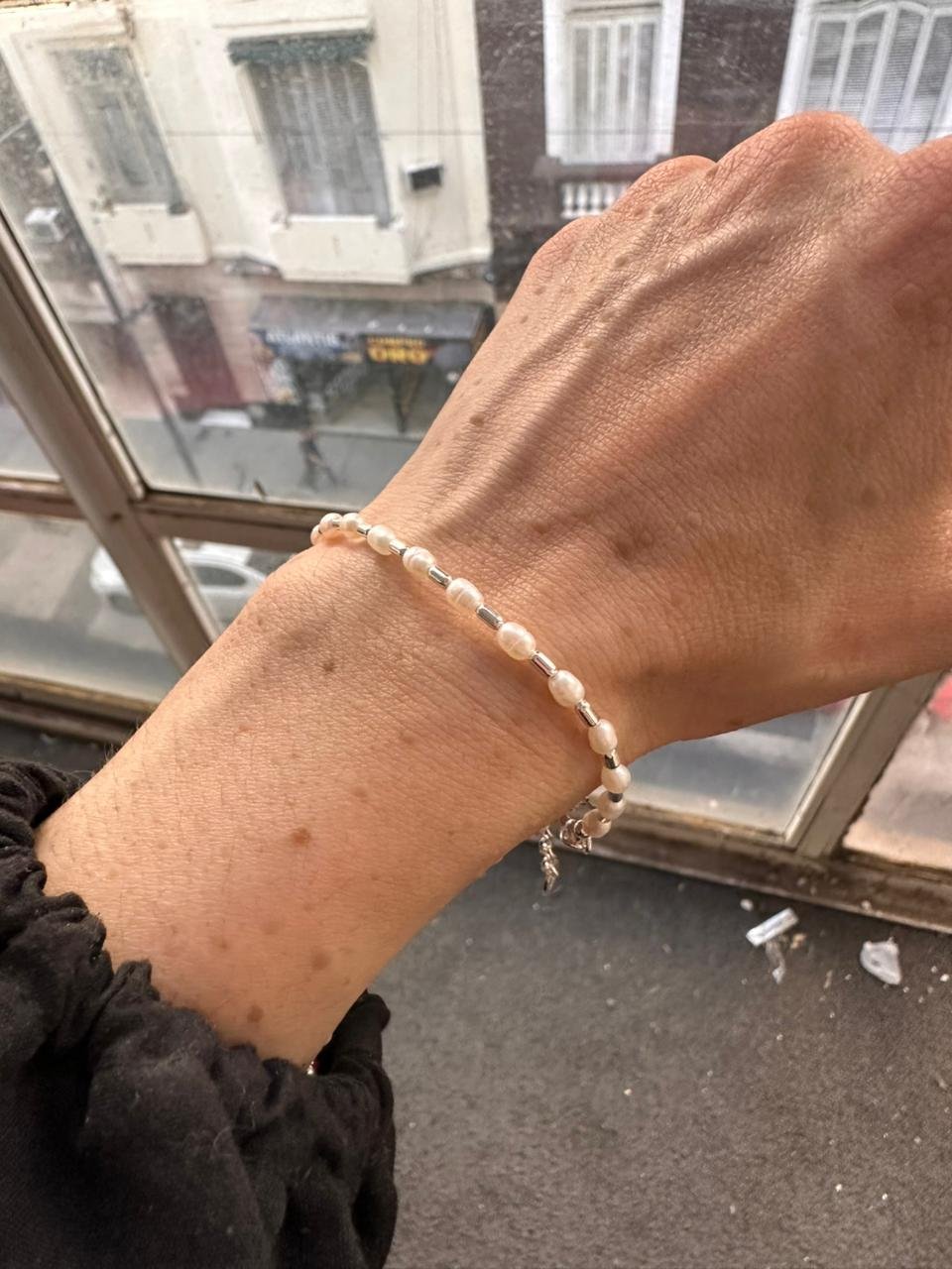 PULSERA PERLAS 17+3cm CP-P
