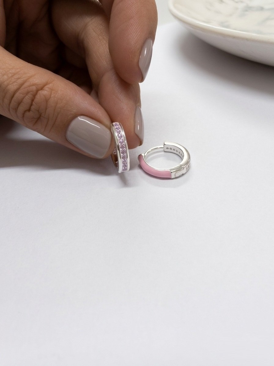ARGOLLAS ROSAS DOBLE FAZ 14mm CP-A
