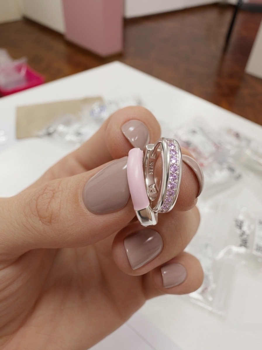 ARGOLLAS ROSAS DOBLE FAZ 14mm CP-A