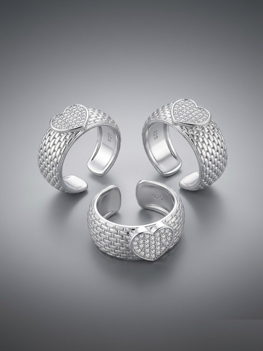 ANILLO CORAZON AJUSTABLE CP-AN