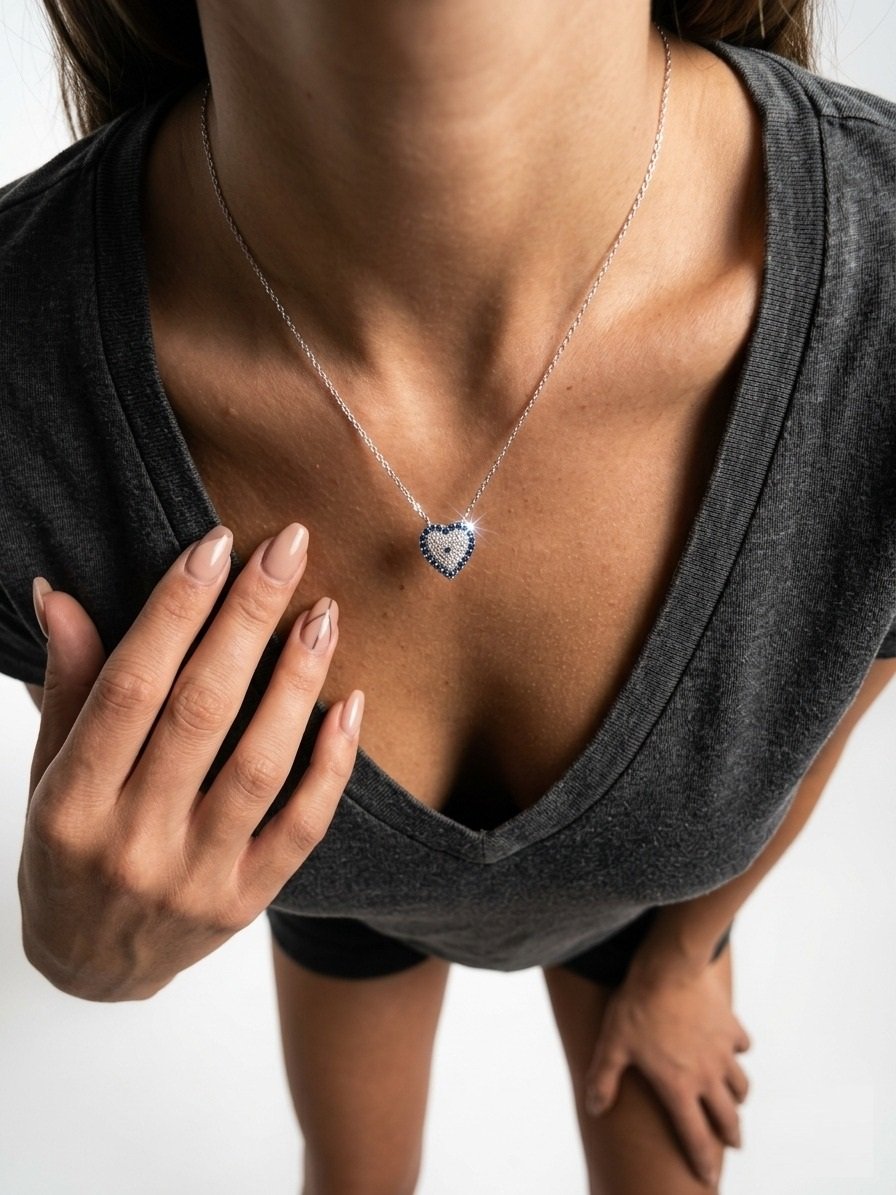CONJUNTO CORAZON OJITO 41+3cm CP-C