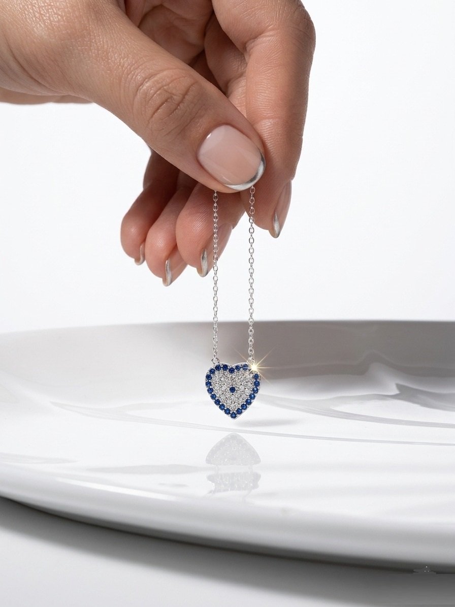 CONJUNTO CORAZON OJITO 41+3cm CP-C