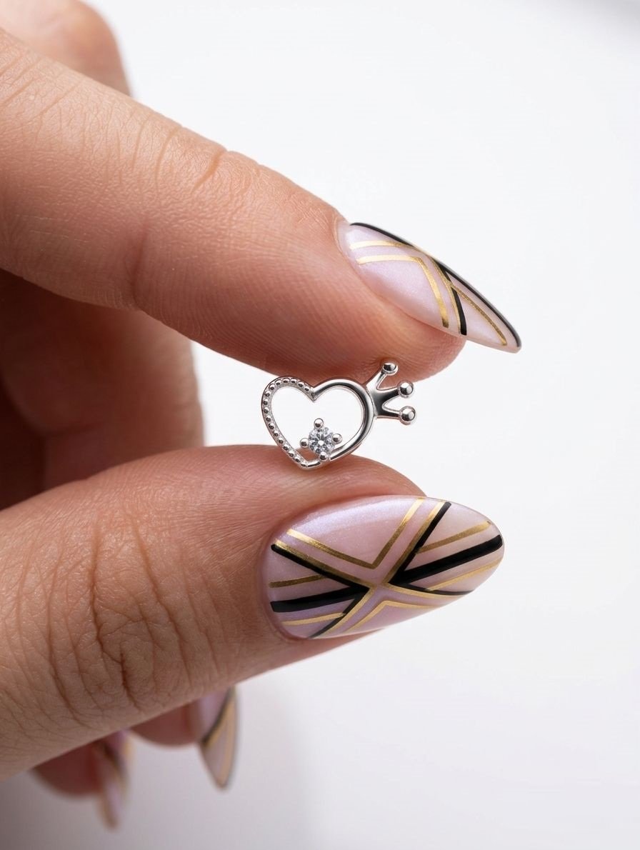 Pasante Corazon con  Corona C-103C
