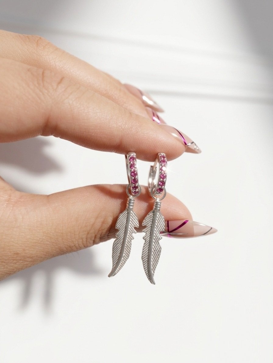 Argolla Plumas 14mm  C-103C